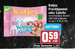 AEZ Katjes Fruchtgummi oder Lakritz Angebot