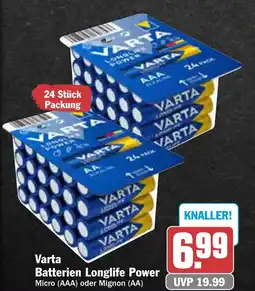 AEZ Varta Batterien Longlife Power Angebot