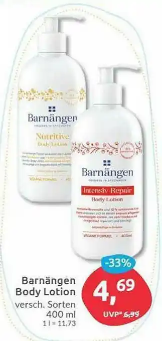 Budni Barnängen Body Lotion Angebot