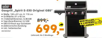 Globus Baumarkt Weber Gasgrill ,,Spirit E-330 Original GBS" Angebot