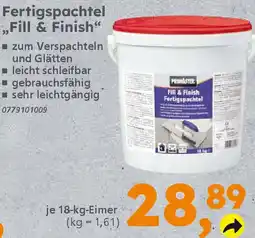 Globus Baumarkt PRIMASTER Fertigspachtel ,,Fill & Finish" Angebot