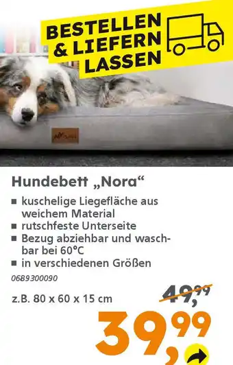 Globus Baumarkt Hundebett „Nora" Angebot