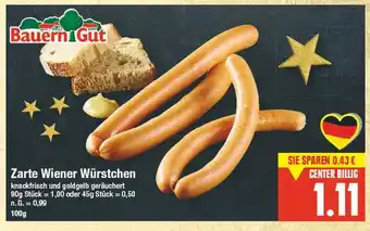 E-Center Bauern gut zarte wiener würstchen Angebot