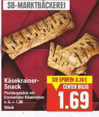 E-Center Käsekrainer-snack Angebot