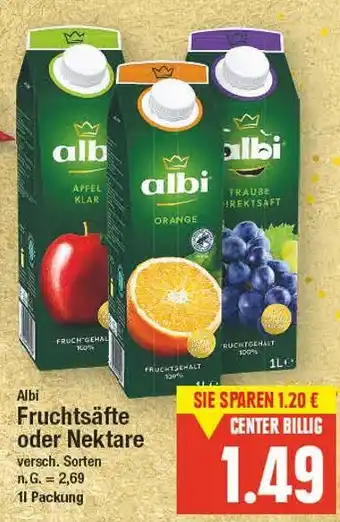 E-Center Albi fruchtsäfte oder nektare Angebot