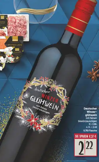 E-Center Deutscher winzer glühwein mit feinen gewürzauszügen Angebot