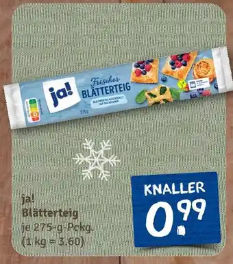 nahkauf Ja! blätterteig Angebot