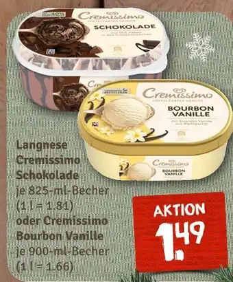 nahkauf Langnese cremissimo schokolade oder cremissimo bourbon vanille Angebot