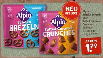 nahkauf Alpia schoko brezeln oder salted caramel crunches Angebot