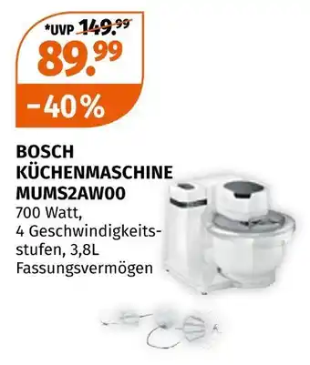 Müller Bosch küchenmaschine mums2aw00 Angebot