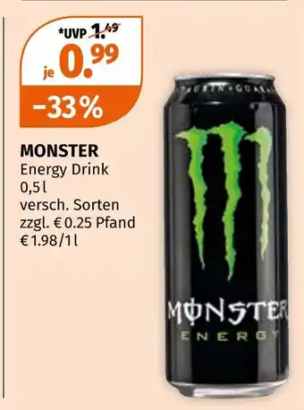 Müller Monster energy drink Angebot