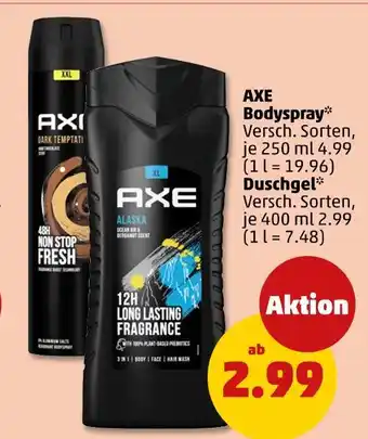 PENNY Axe bodyspray duschgel Angebot