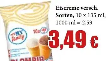 Mix Markt My Family Eiscreme Angebot