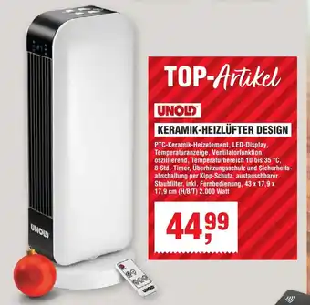 Handelshof UNOLD KERAMIK-HEIZLÜFTER DESIGN Angebot