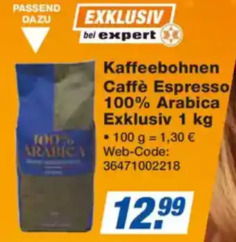 expert Techno Land Kaffeebohnen Caffè Espresso Angebot