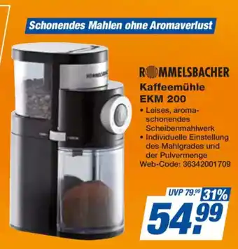 expert Techno Land ROMMELSBACHER Kaffeemühle EKM 200 Angebot