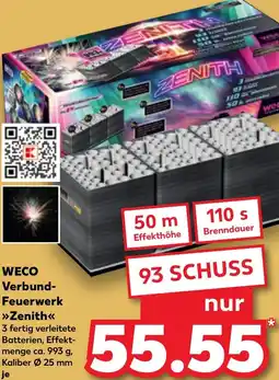 Kaufland WECO Verbund Feuerwerk Zenith Angebot