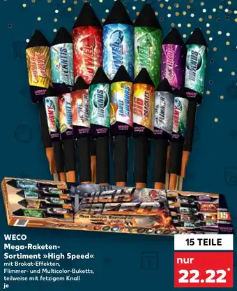 Kaufland WECO Mega-Raketen Sortiment High Speed Angebot