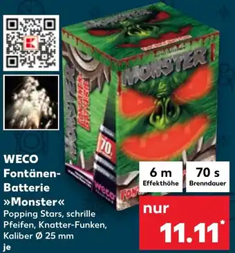 Kaufland WECO Fontänen Batterie Monster Angebot