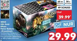 Kaufland WECO XXL-Gold Effekt Fächer-Batterie Dreamland Angebot