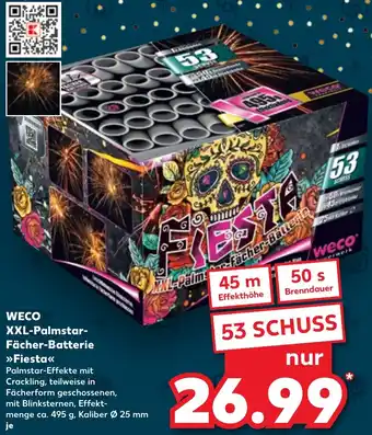 Kaufland WECO XXL-Palmstar Fächer-Batterie Fiesta Angebot