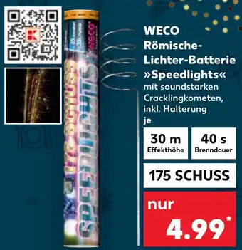 Kaufland WECO Römische Lichter-Batterie Speedlights Angebot