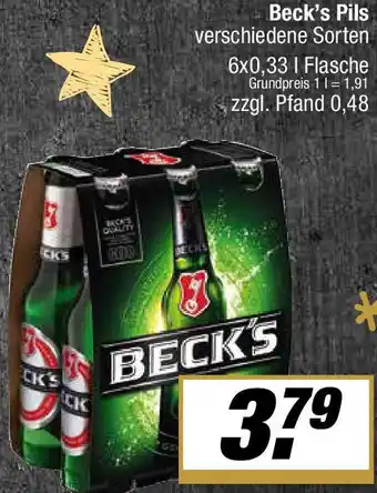 L. STROETMANN GROSSMARKT Beck's Pils Angebot