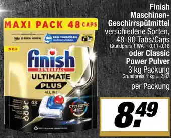 L. STROETMANN GROSSMARKT Finish Maschinen Geschirrspülmittel Angebot