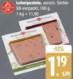 Edeka Wiltmann Leberpastete Angebot