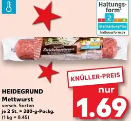 Kaufland HEIDEGRUND Mettwurst Angebot