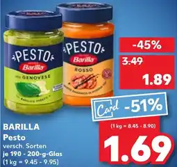 Kaufland BARILLA Pesto Angebot