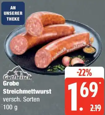 Edeka Gutfleisch Grobe Streichmettwurst Angebot