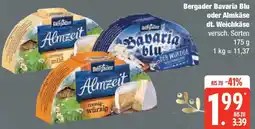 Edeka Bergader Bavaria Blu oder Almkäse dt. Weichkäse Angebot