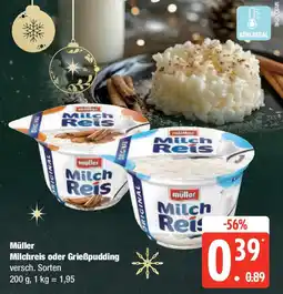 Edeka Müller Milchreis oder Grießpudding Angebot