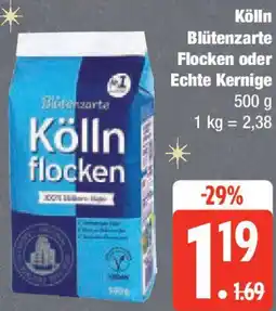 Edeka Kölln Blütenzarte Flocken oder Echte Kernige Angebot