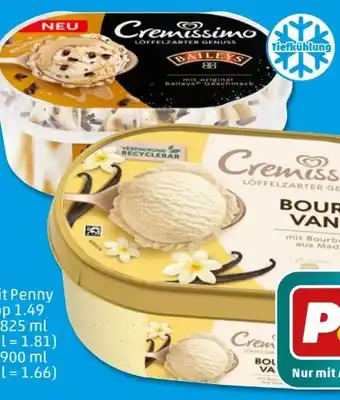 PENNY Cremissimo Bourbon Vanille Angebot