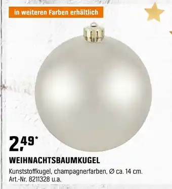 OBI WEIHNACHTSBAUMKUGEL Angebot