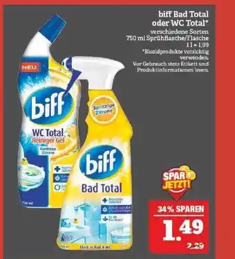 Marktkauf Biff bad total oder WC Total Angebot