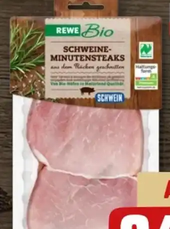 REWE Center Bio Schweine-Minutensteaks Angebot