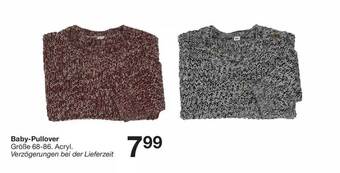 Zeeman Baby-pullover Angebot