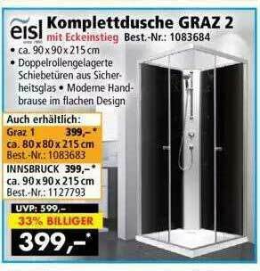 Norma24 Eisl Komplettdusche Graz 2 Angebot