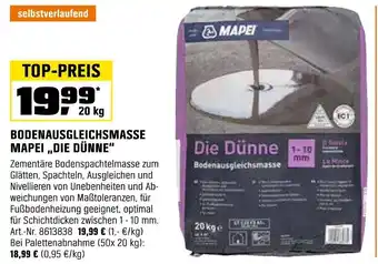 OBI BODENAUSGLEICHSMASSE MAPEI „DIE DÜNNE" Angebot