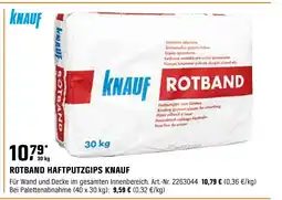 OBI ROTBAND HAFTPUTZGIPS KNAUF Angebot