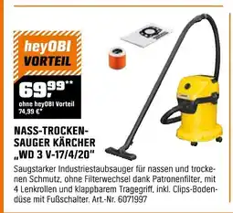 OBI NASS-TROCKEN- SAUGER KÄRCHER ,,WD 3 V-17/4/20" Angebot