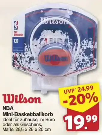 Famila Nord West Wilson NBA Mini-Basketballkorb Angebot