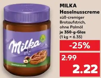 Kaufland MILKA Haselnusscreme Angebot