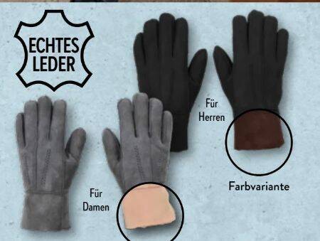 Lammfell-Handschuhe Angebot bei Aldi Nord