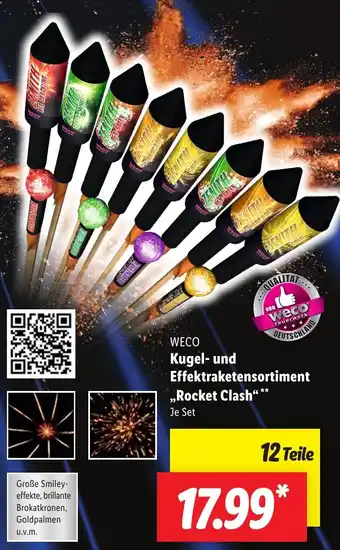 Lidl WECO Kugel- und Effektraketensortiment ,,Rocket Clash" Angebot