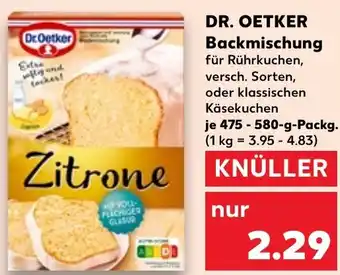 Kaufland DR. OETKER Backmischung Angebot