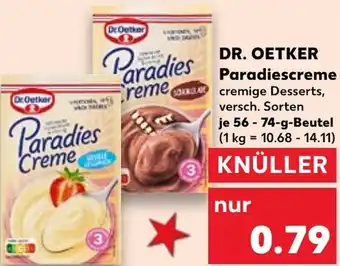 Kaufland DR. OETKER Paradiescreme Angebot